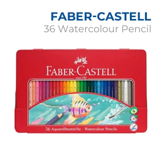 36 Water Colour Pencils Faber-Castell– Premium Stationery from Metrix Bookstore