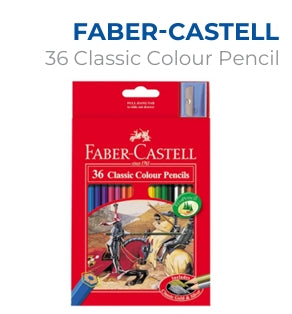 36 Colour Pencils Faber-Castell– Premium Stationery from Metrix Bookstore