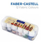 12 Fabric Colour Faber-Castell– Premium Stationery from Metrix Bookstore