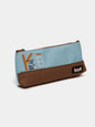 Two-Tone Pencil Pouch – Portable Stationery Case for Pens & Accessories