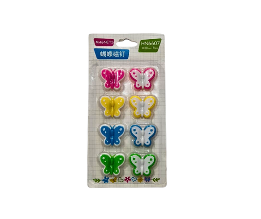 Butterfly Shape Magnets 30mm– Colorful Whiteboard & Fridge Magnets | Metrix Books Store