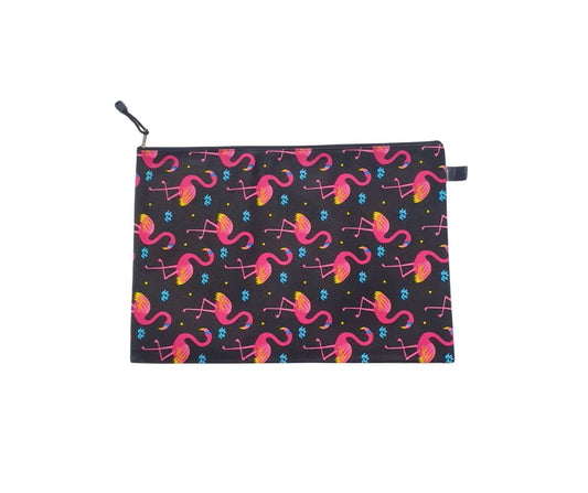 KillyS Women’s Travel Cosmetic Bag – Flamingo Print Zipper Pouch
