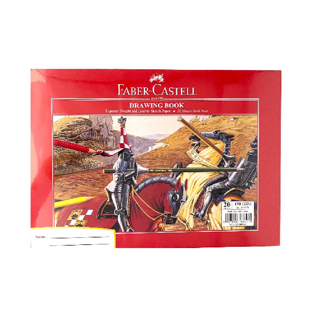 Faber-Castell Drawing Book 20 Sheets – 150 GSM Premium Sketch Pad | Metrix Books Store Qatar