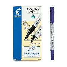 Pilot SCA-TMCD CD/DVD Twin Marker – Dual Tip Permanent Disc Marker | Fine & Extra Fine | Metrix Books Store Qatar