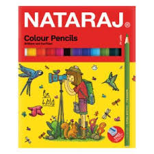 Buy Nataraj Colour Pencils 12 Half-Size | Brilliant Colours | Metrix Books Store