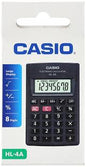Casio HL-4A Portable Calculator – 8-Digit Pocket Calculator with Solar & Battery Power