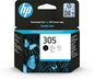 HP 305 Black Original Ink Cartridge 3YM61AE – Genuine HP Ink for Crisp, Sharp Text