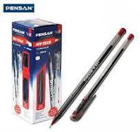 Pensan My-Tech Ballpoint Pen Set 0.7mm – Box of 25 | Fine Tip Smooth Writing Pens | Metrix Books Store