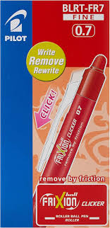 Pilot FriXion Ball Clicker 0.7mm Erasable Rollerball Pen – 12 pcs Box | Smooth Writing | Metrix Books Store