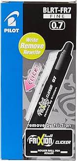 Pilot FriXion Ball Clicker 0.7mm Erasable Rollerball Pen – 12 pcs Box | Smooth Writing | Metrix Books Store