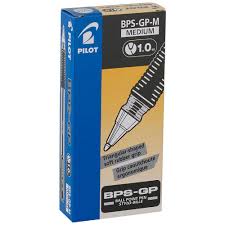 Pilot BPS-GP 1.0mm Medium Ballpoint Pen – 12 pcs Pack | Smooth Writing | Metrix Books Store