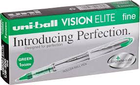 Uni-ball Vision Elite Fine Rollerball Pen –  (Box of 12) | Smooth Liquid Ink | Metrix Books Store