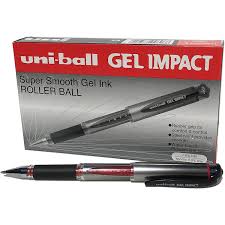 Uni-ball Gel Impact UM-153S Rollerball Pen – Box of 12 | 1.0mm Bold Gel Ink | Metrix Books Store