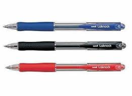Uni-ball Laknock SN-100 Ballpoint Pen 1.4mm – Blue | Retractable Smooth Writing Pen | Metrix Books Store