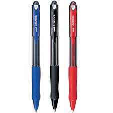 Uni-ball Laknock SN-100 Ballpoint Pen 1.4mm – Blue | Retractable Smooth Writing Pen | Metrix Books Store