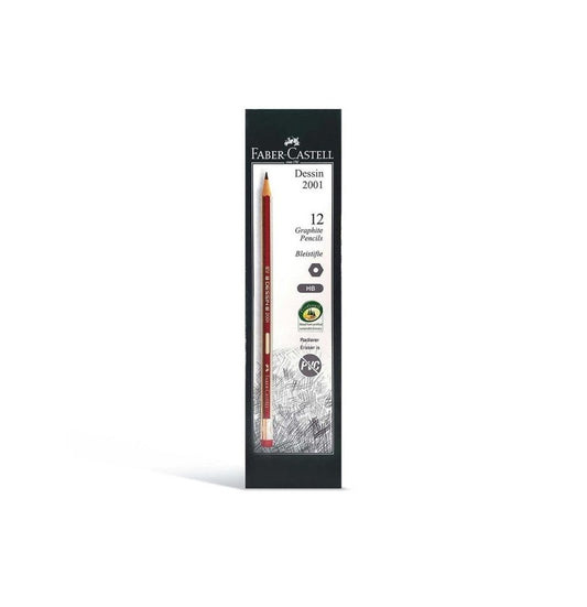 Faber-Castell Dessin 2001 HB Pencils – Pack of 12 | Metrix Books Store Qatar