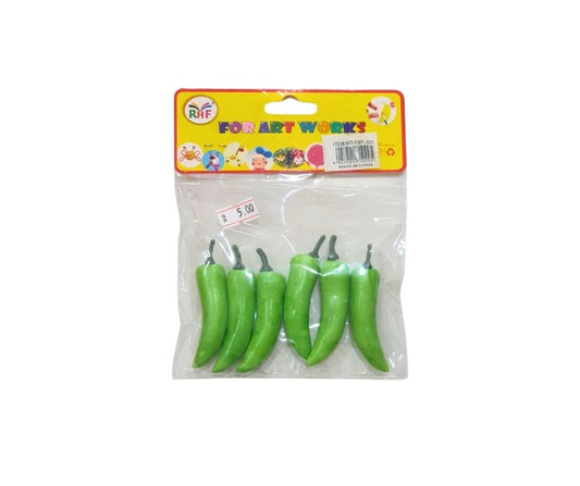 RHF Foam Craft Peppers – Artificial Vegetables for Art & Decoration
