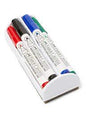 Faber-Castell Whiteboard Marker 1587 with Eraser – 4 Colors, 4pcs | Metrix Books Store