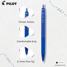 Pilot BP-1 RT Retractable Ballpoint Pen 1.0mm Medium Tip – Smooth Writing | Blue, Black & Red | Metrix Books Store