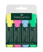 Faber-Castell Textliner 48 Superfluorescent Highlighters – Pack of 4 , pack of 6 | Refillable | Chisel Tip | Metrix Books Store