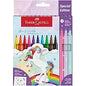Faber-Castell Unicorn Felt Tip Pens – 10 Classic + 3 Glitter Pens | Metrix Books Store