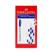 Buy Faber-Castell Ball Pen 0.7mm Black, blue & red – Box of 50 | Smooth Writing Pens | Metrix Books Store