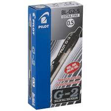 Pilot G-2 0.5mm Retractable Gel Pen – 12 pcs Box | Smooth Fine Tip | Metrix Books Store