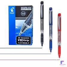 Pilot Hi-Tecpoint V10 Grip Roller Ball Pen – Box of 12 | Metrix Books Store Qatar