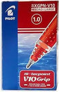 Pilot Hi-Tecpoint V10 Grip Roller Ball Pen – Box of 12 | Metrix Books Store Qatar