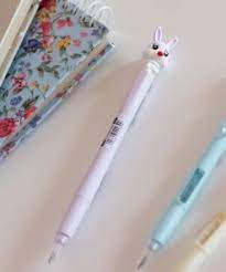 Cute Cartoon Rabbit Mechanical Pencil 0.5mm – 1pc | Kids School & Office Stationery | Metrix Books Store Qatar