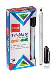 Buy Cello Trimate Blue Ball Pens 10 Pack Online | Metrix Books Store