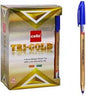 Cello Tri-Gold Ballpoint Pen 1.0mm Box of 50Pc – Blue & Black Ink | Metrix Books Store
