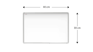 Magnetic Whiteboard 30x40cm – Aluminium Frame