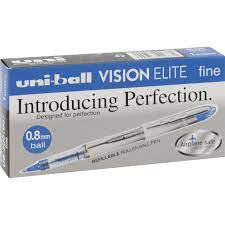 Uni-ball Vision Elite Fine Rollerball Pen –  (Box of 12) | Smooth Liquid Ink | Metrix Books Store