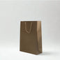 Large Matte Gold / Brown Paper Gift Bag with Handles