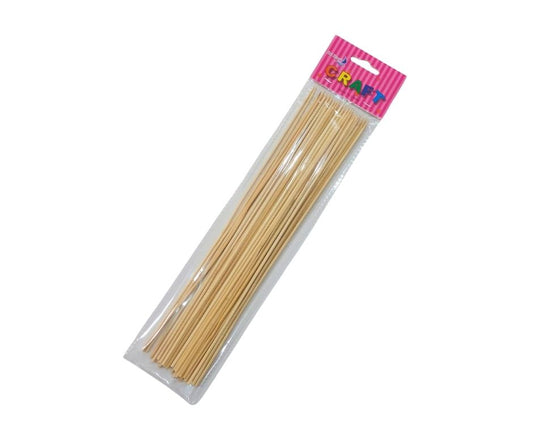 Puti Bamboo Skewers 25cm – Natural Pointed Craft & BBQ Sticks
