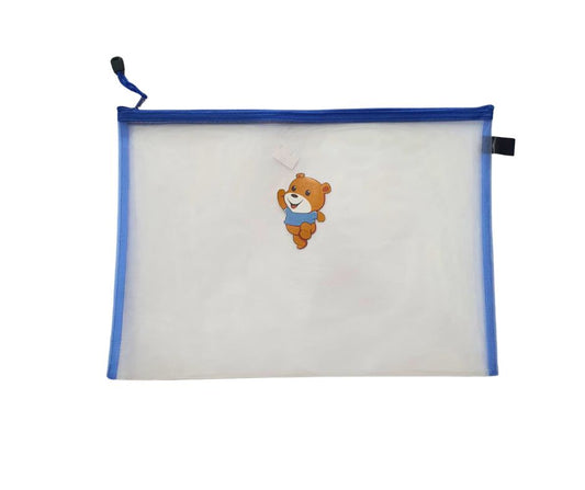 Clear Mesh Zipper Pouch – Document & File Bag