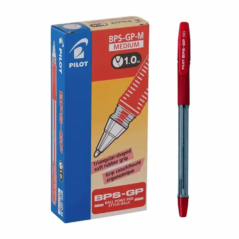Pilot BPS-GP 1.0mm Medium Ballpoint Pen – 12 pcs Pack | Smooth Writing | Metrix Books Store