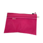 Pink Dual-Compartment Zippered Document File Bag – A4 Size
