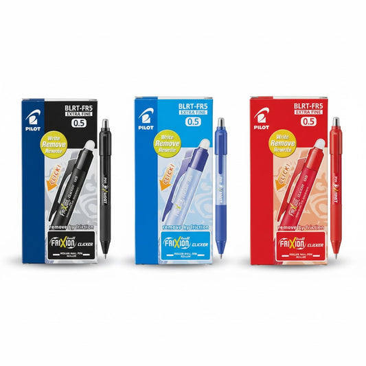 Pilot FriXion Point 0.5mm Erasable Gel Rollerball Pen – 12 pcs Box | Smooth Writing | Metrix Books Store