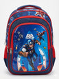 MARVEL Novex Captain America 16" Kids Trolley Backpack with 2 Wheels – School Travel Bag