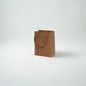 A5 size brown kraft paper gift bag with ribbon handles for small gifts